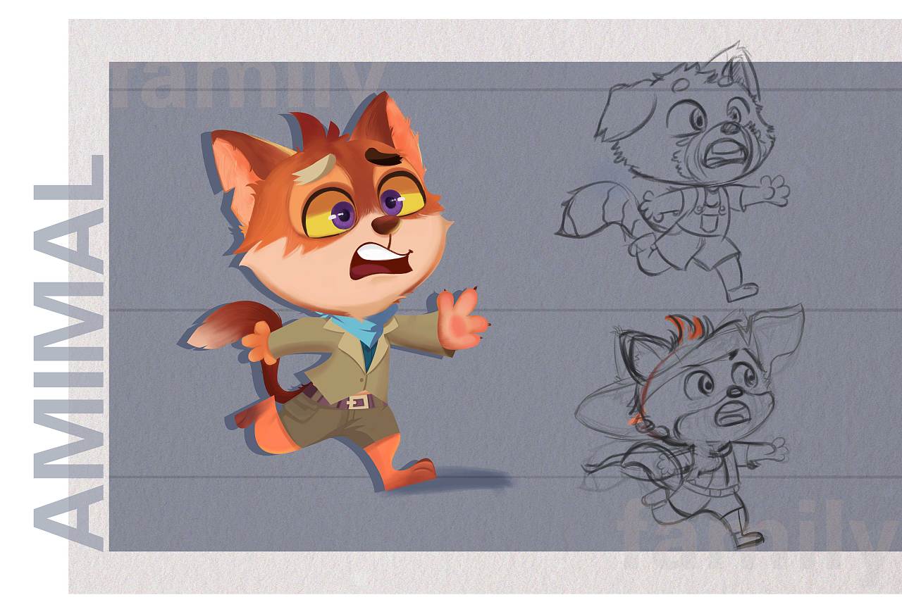 动物角色设计|插画|创作习作|木犁莲子汤 - 原创作品 - 站酷 (zcool)