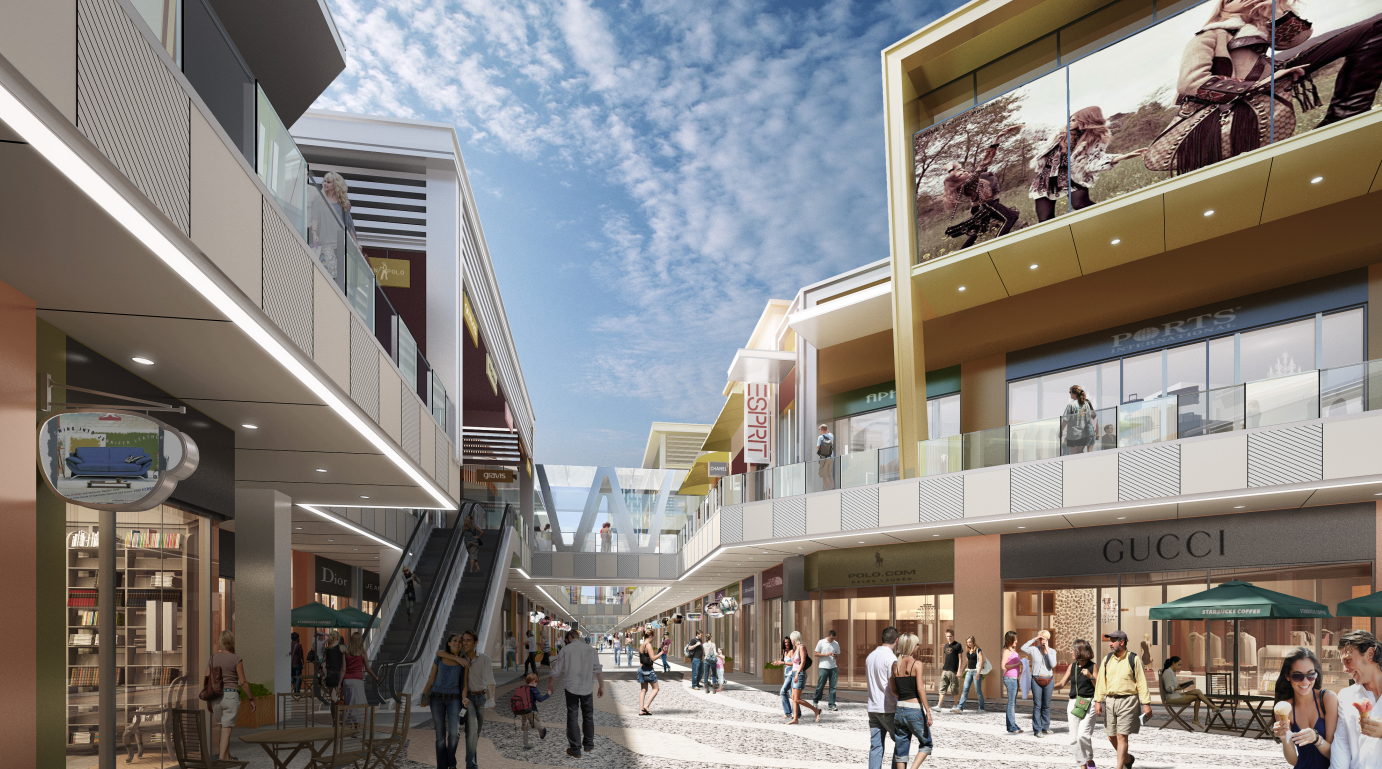 室外商场外立面