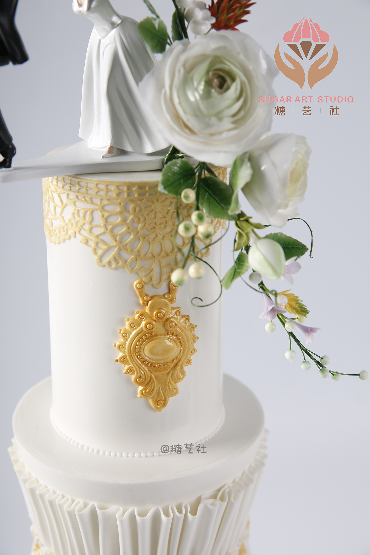 糖艺社翻糖蛋糕--婚礼蛋糕系列作品_糖艺社-站酷ZCOOL