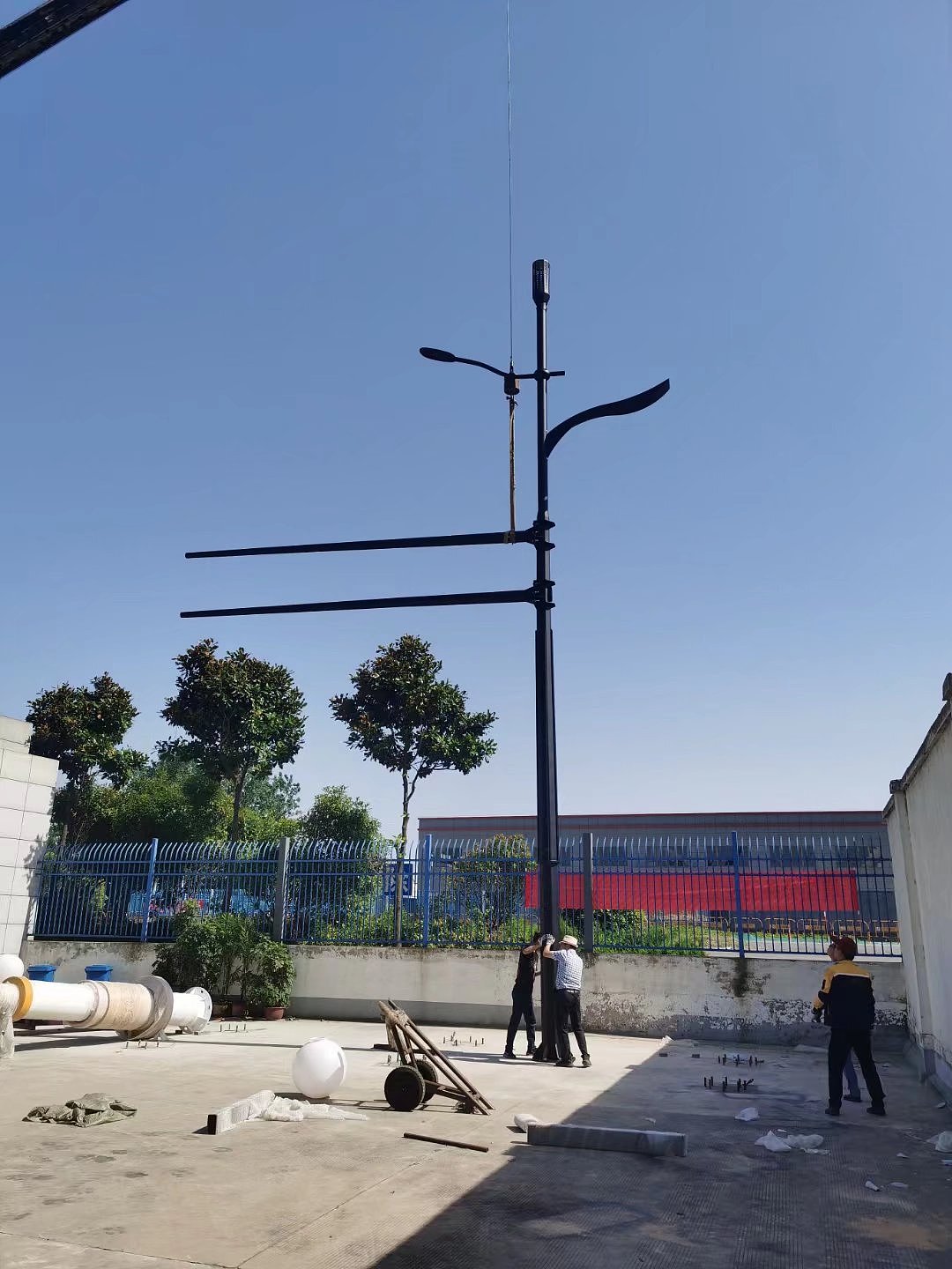 多杆合一路灯杆灯-道路智慧八角监控【世博光电】（图ZMjY2ODU4NjM2） - 产品摄影 - 站酷设计师世博光电景观灯原创素材 - 站酷ZCOOL