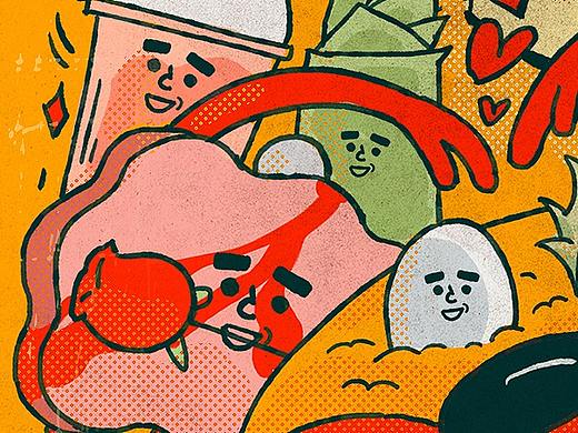 “怂”火锅海报