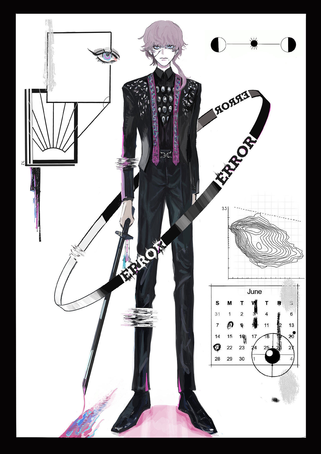 二次元立绘插画集（图ZMjI0MTI3NTI4） - 概念设定 - 站酷设计师Noa温原创素材 - 站酷ZCOOL