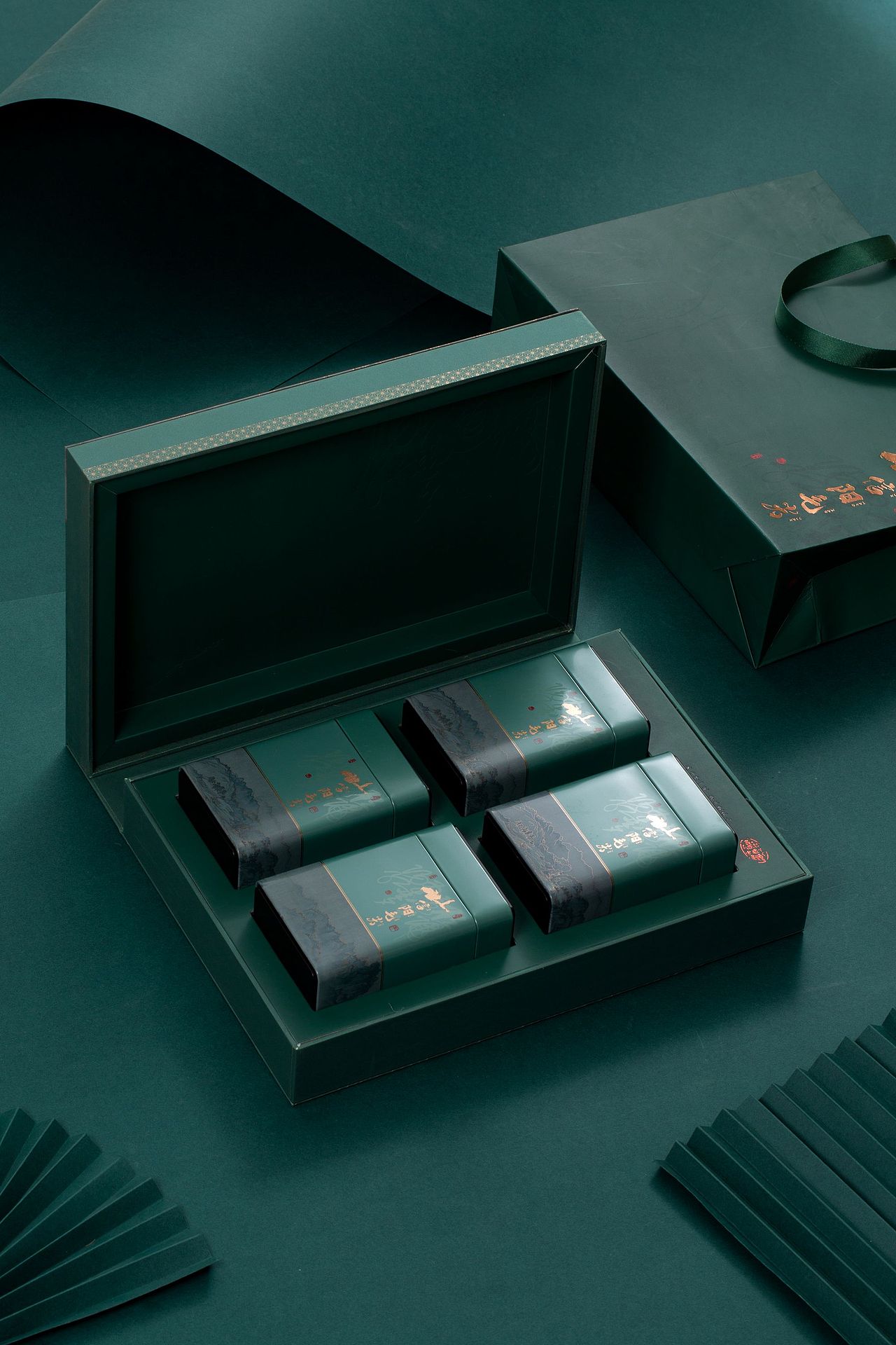 春茶信阳毛尖绿茶礼盒（图ZMzA1NDQ0NTg0） - 产品摄影 - 站酷设计师艺术联盟原创素材 - 站酷ZCOOL