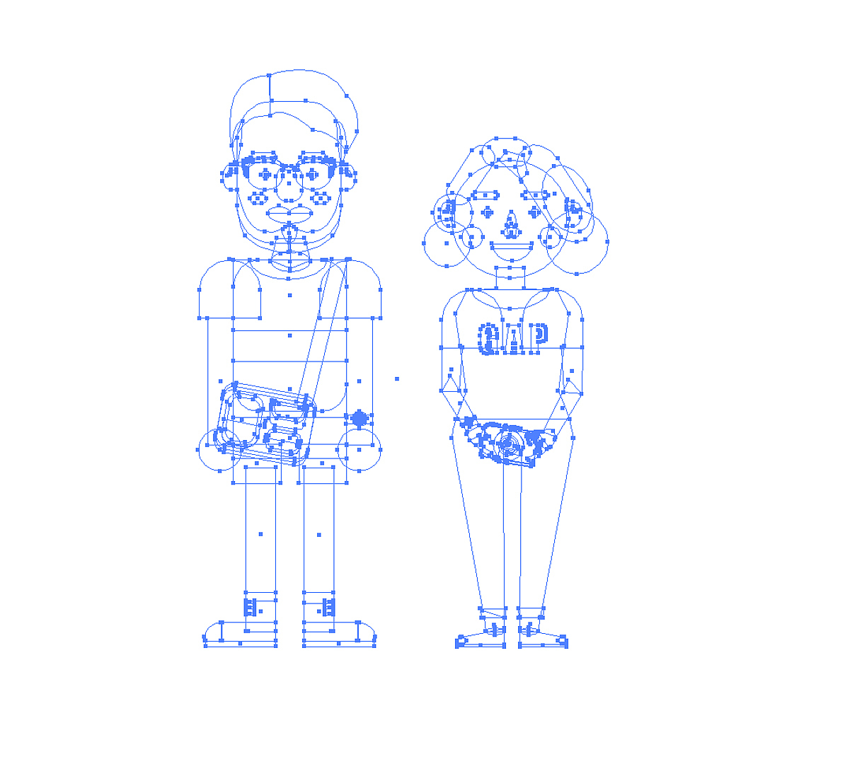 周周和王老师（图ZMjA3NDU1ODA=） - 商业插画 - 站酷设计师aking456原创素材 - 站酷ZCOOL