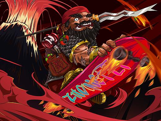 【Totoro的差画】三国无双国漫风插画设计