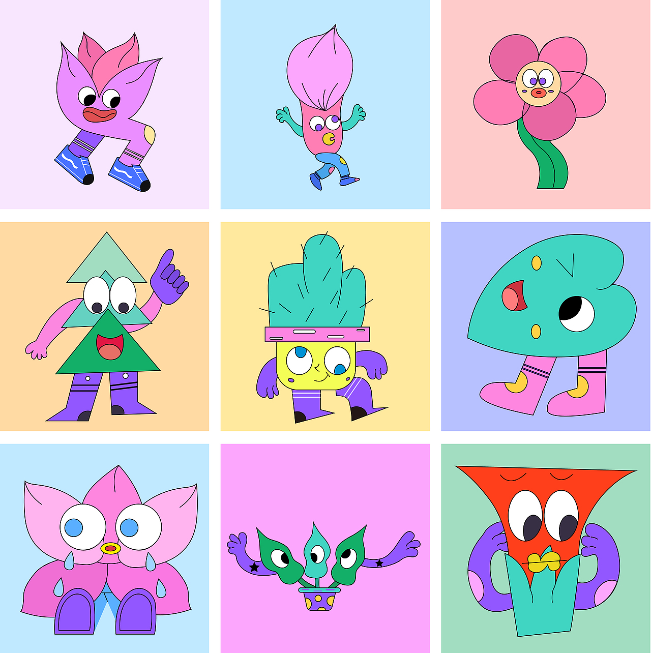 小怪物分享（圖ZMjU5NjYzNjg0） - 兒童插畫 - 站酷設計師哇哦是這樣的啊原創(chuàng)素材 - 站酷ZCOOL