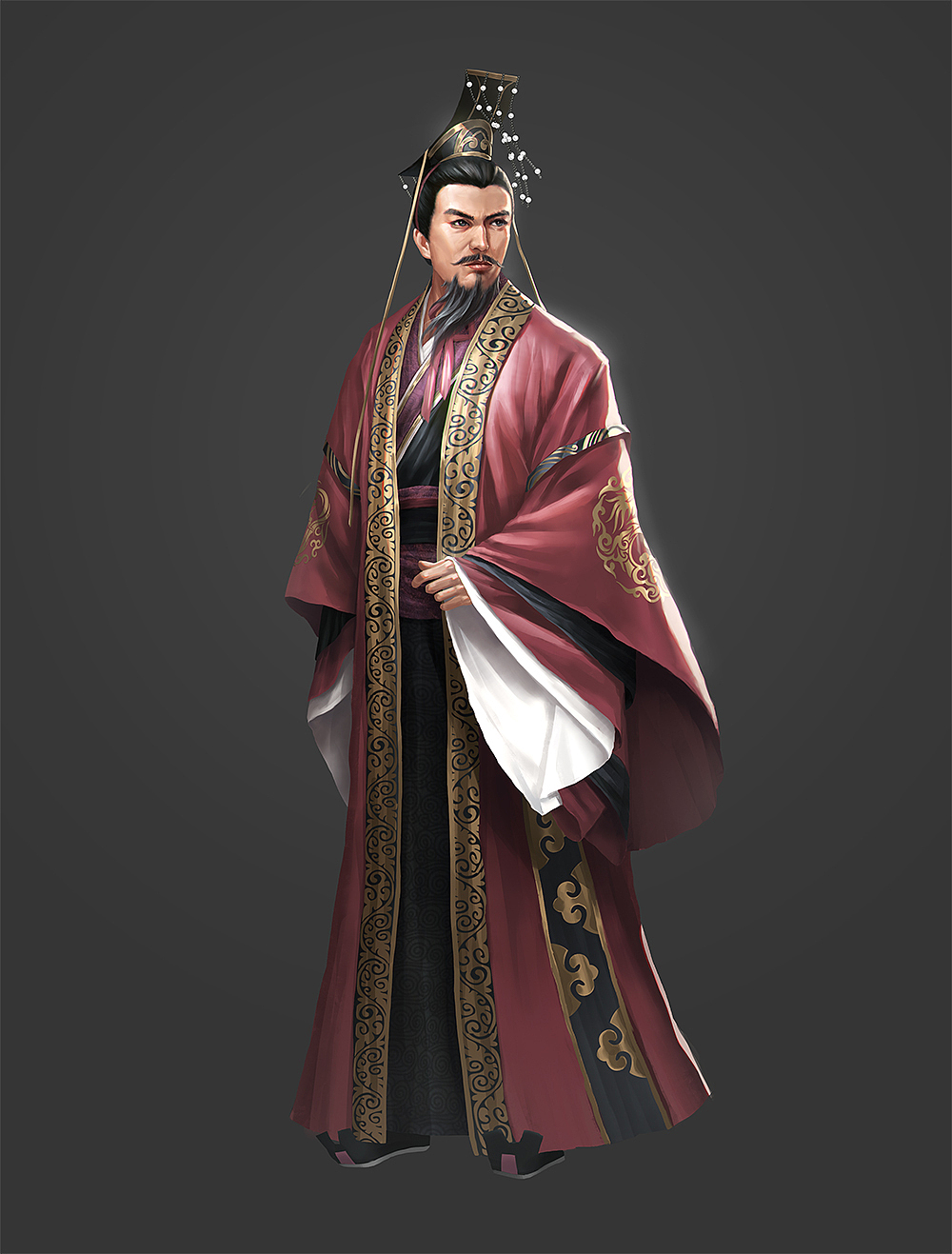 中国风立绘2个（图ZMTU5OTE4Njky） - 游戏原画 - 站酷设计师晋南柴二原创素材 - 站酷ZCOOL