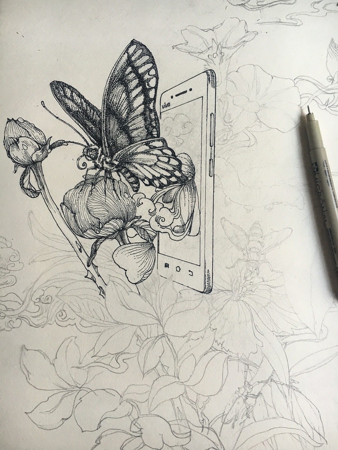 鯉躍&破繭—vivo告別不快（圖ZNTM2OTk0NDg=） - 商業(yè)插畫 - 站酷設計師SunpoolZCG原創(chuàng)素材 - 站酷ZCOOL