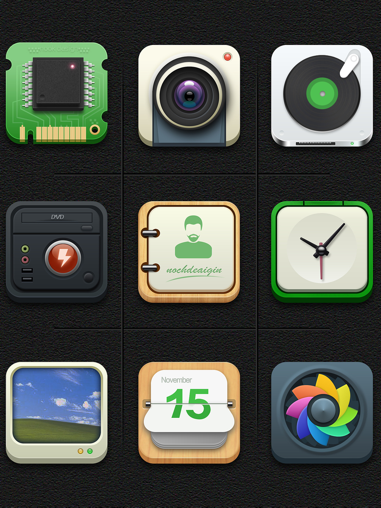 入门时临摹图标