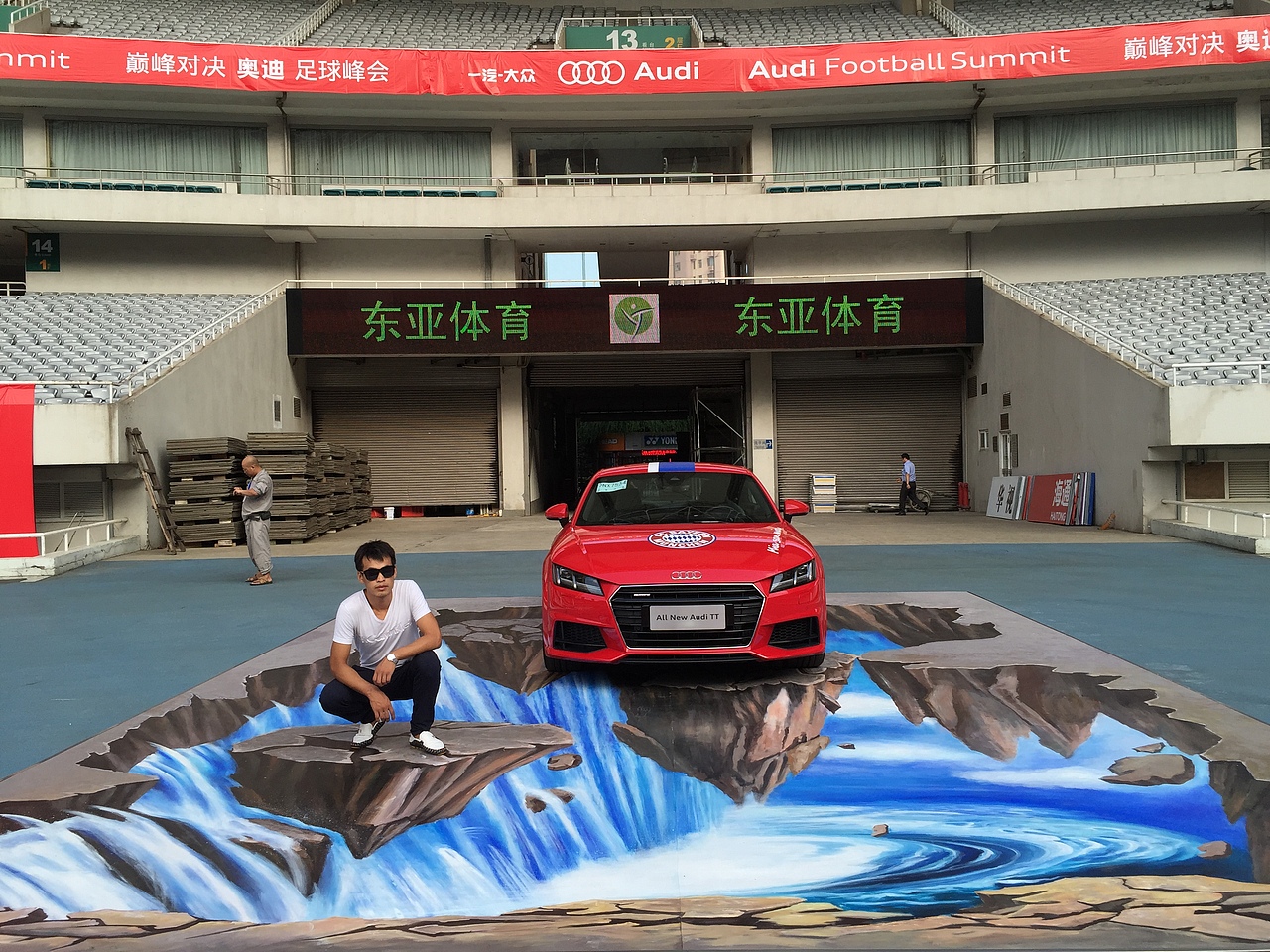 上海万人体育原创场景高品质3D地贴3D立体画（图ZMTY0NTE2NjYw） - 绘画 - 站酷设计师北京涂鸦3D画原创素材 - 站酷ZCOOL