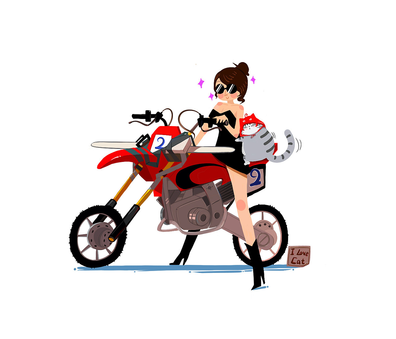 与虎哥的速度与激情|插画|创作习作|余变变变身_原创作品-站酷zcool