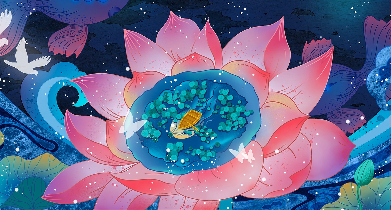 不系之舟丨插画（图ZMjg3NDk1Mjg4） - 创作习作 - 站酷设计师嘉吖jia原创素材 - 站酷ZCOOL