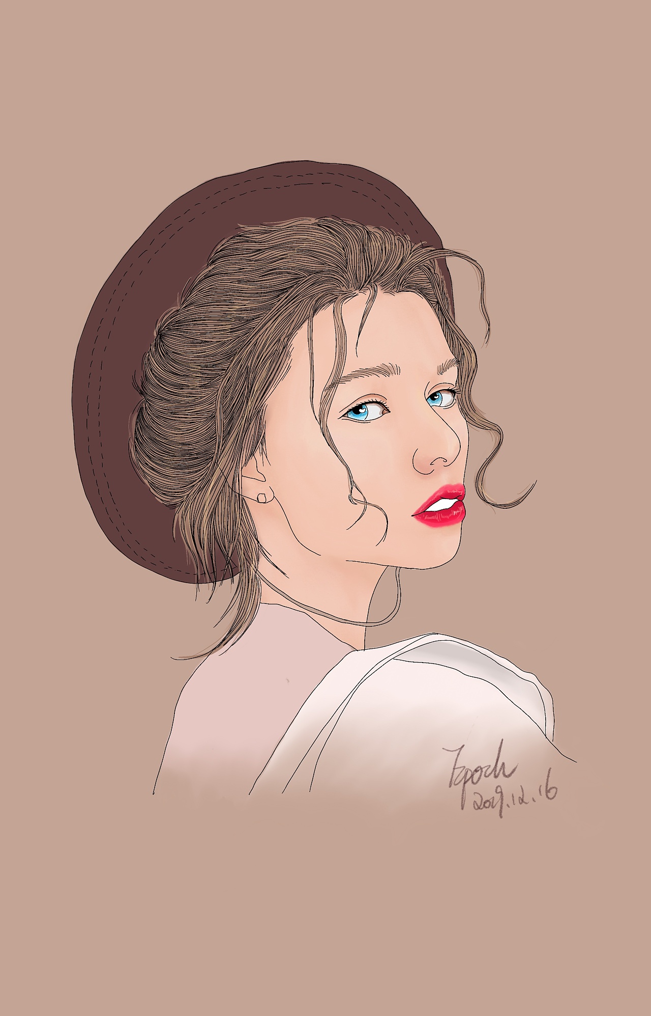 ipad procreate 人物绘画