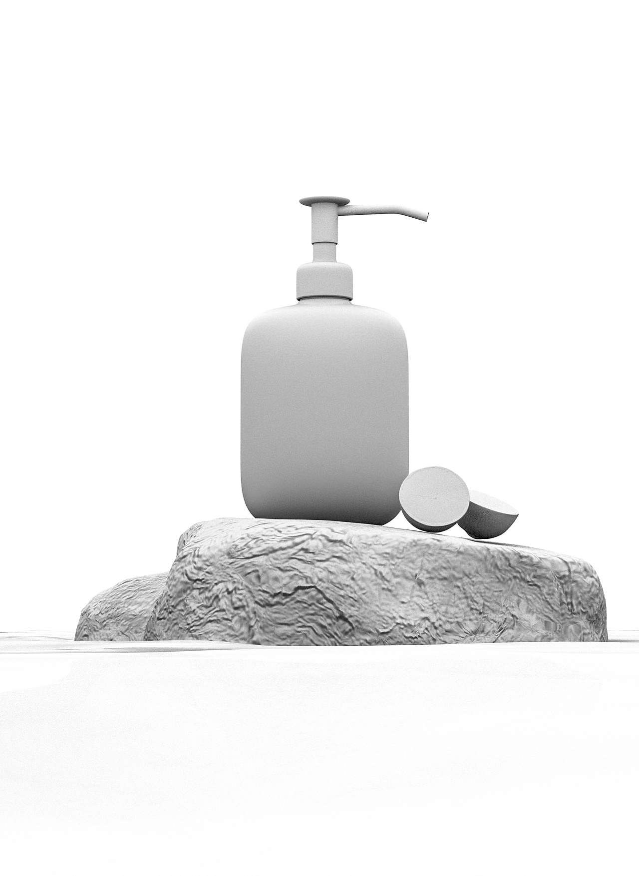 化妆品C4D场景搭建