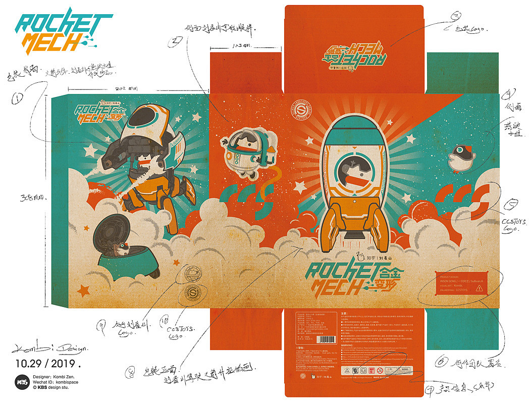 #076 ROCKET MECH「知乎劉看山小火箭」(图ZMTkwMTQ3Mzcy) - 包装 - 站酷设计师kombi原创素材 - 站酷ZCOOL