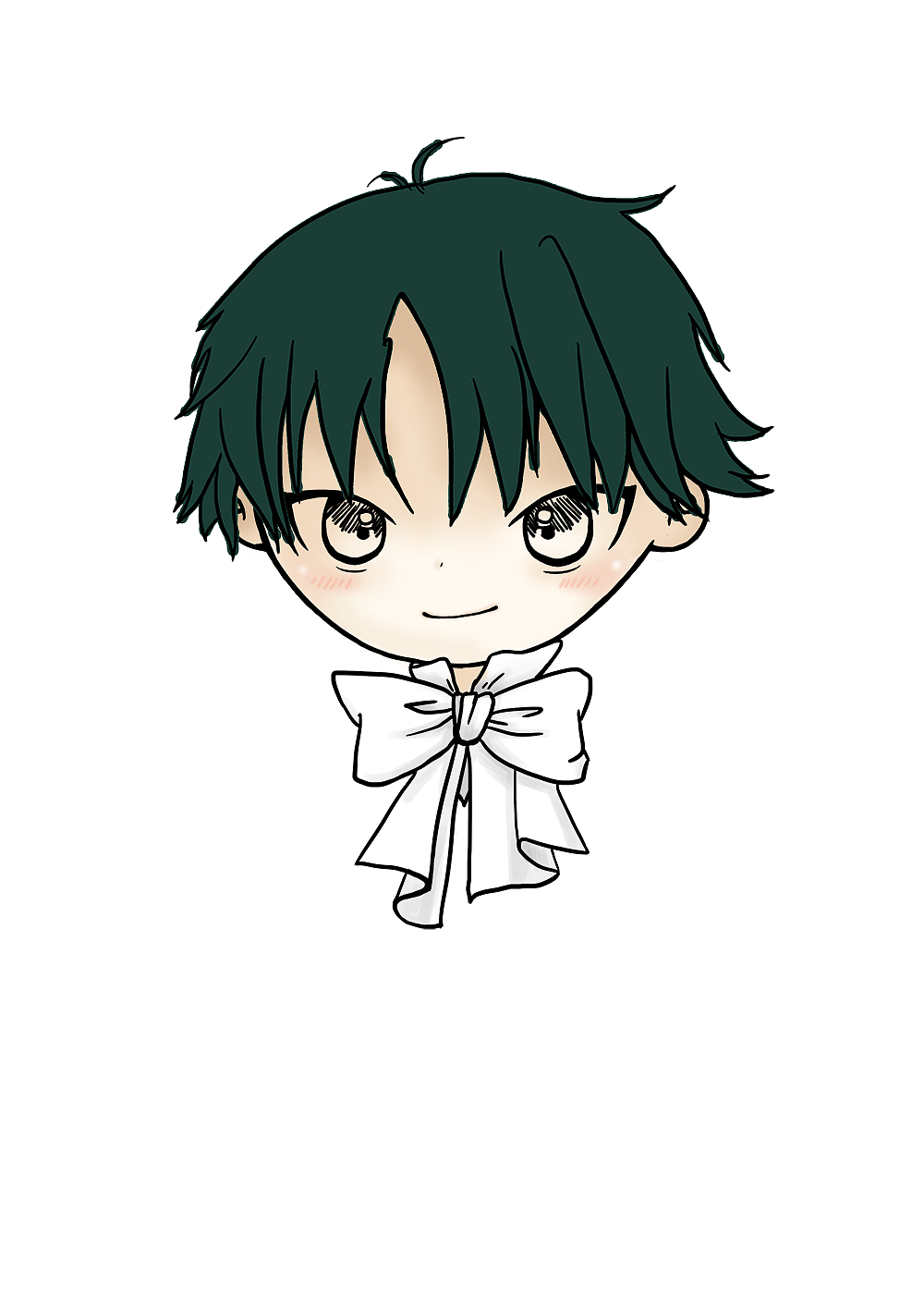 越前龙马 q版 |数位板练习 4