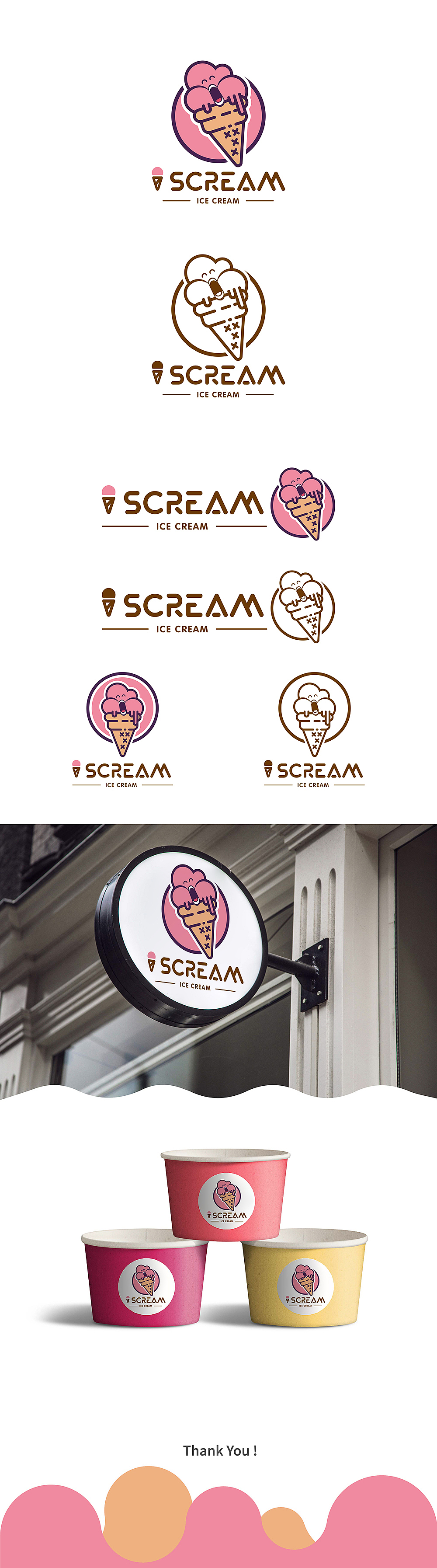 ice cream 冰淇淋 logo（图ZMTk5ODQzNjky） - 品牌 - 站酷设计师三田土原创素材 - 站酷ZCOOL