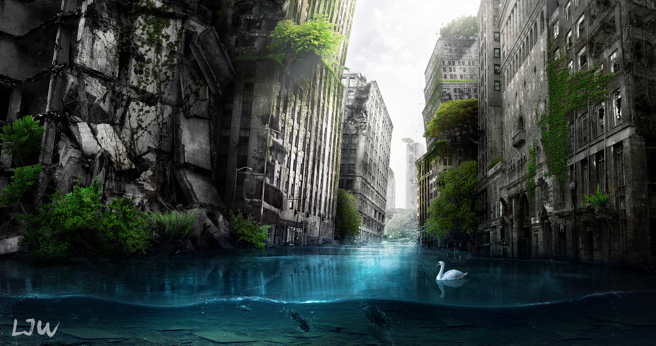 合成作品《废墟》