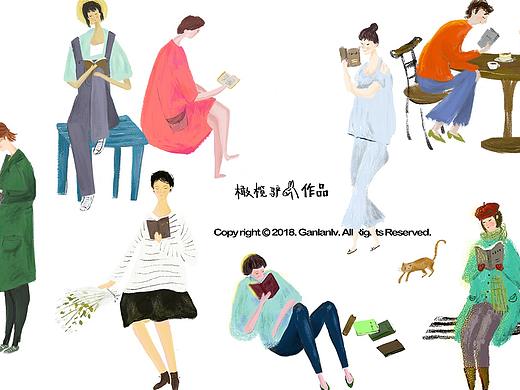 安静读书的你，好美