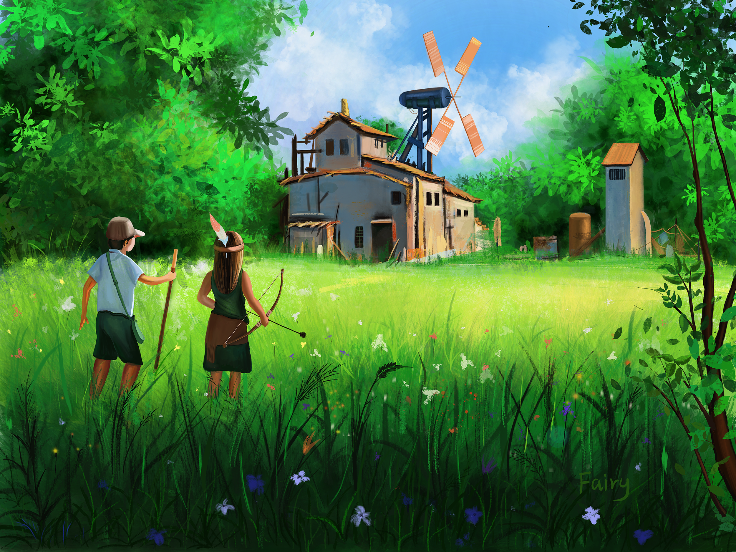 fairychen手绘的盛夏|插画|艺术插画|弥足珍贵798 - 临摹作品 - 站酷