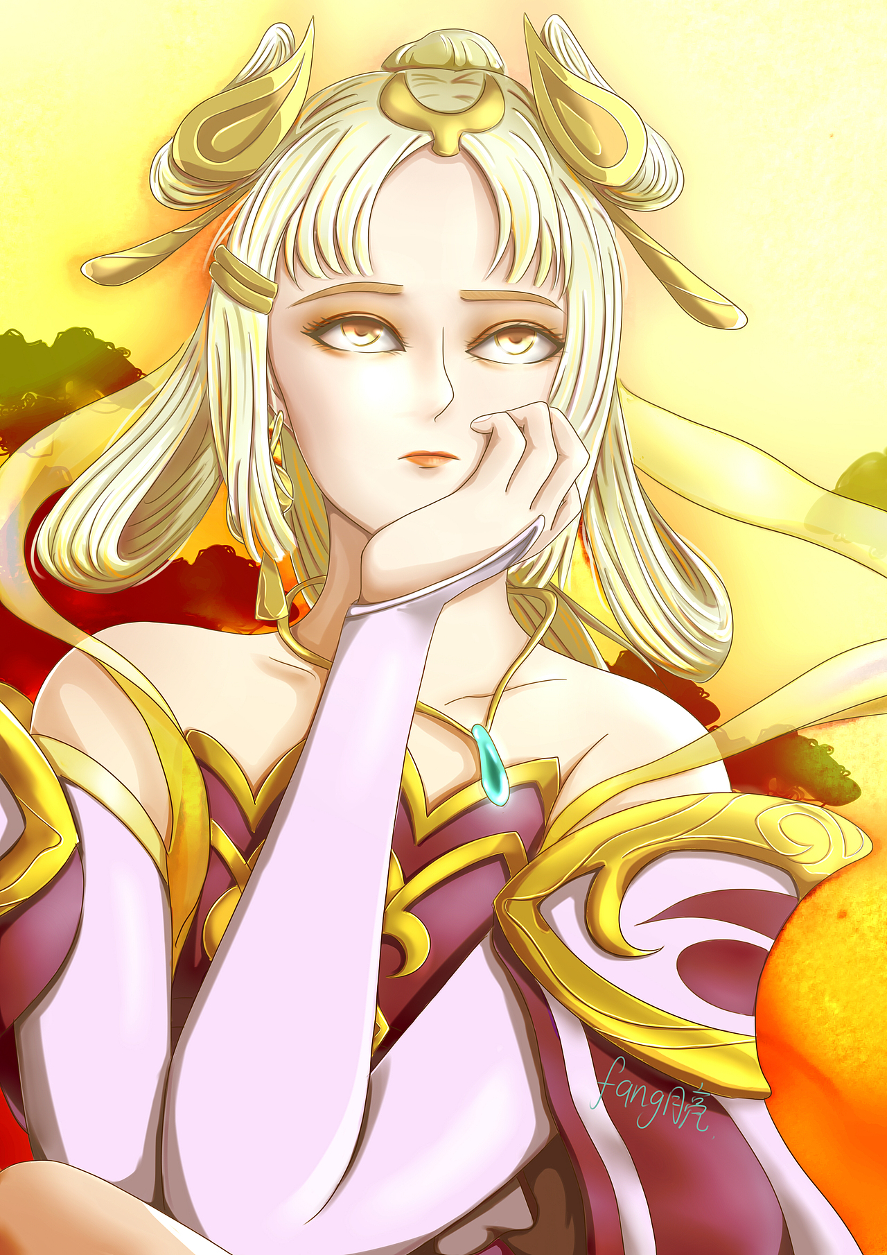 王者荣耀嫦娥壁纸|动漫|单幅漫画|fang月亮_原创作品-站酷(zcool)