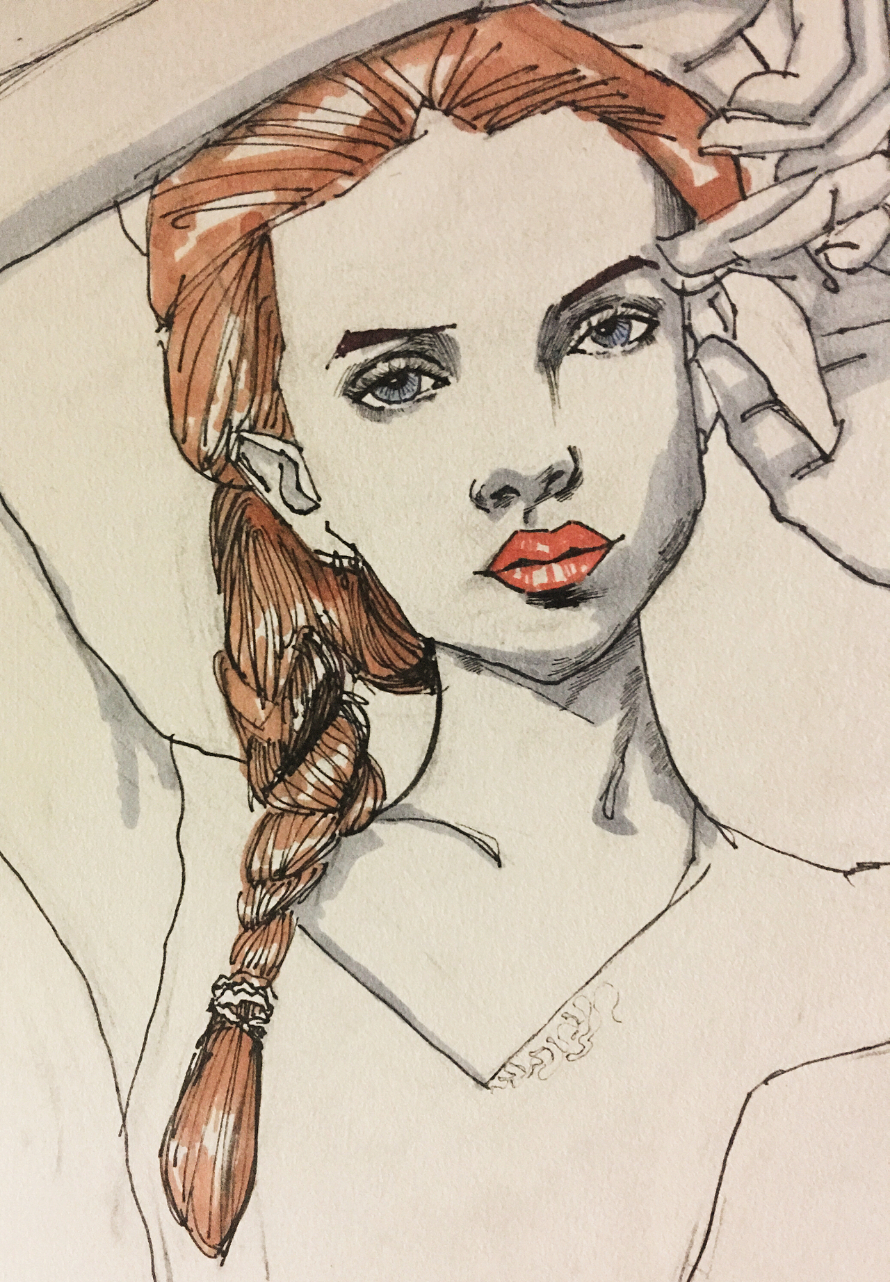 【手绘系列】—线描人物（图ZNzU1MTI0NTI=） - 绘画 - 站酷设计师程博原创素材 - 站酷ZCOOL