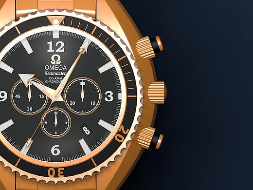 C4D建模习作--OMEGA腕表