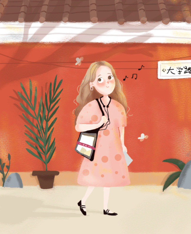 插画练习-青岛大学路（图ZMTU1MzQ1MTUy） - 创作习作 - 站酷设计师一笙STUDIO原创素材 - 站酷ZCOOL