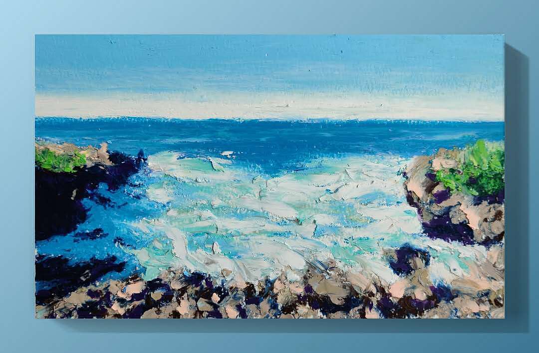 油画棒画：高尔乐软性油画棒、宝虹水彩纸