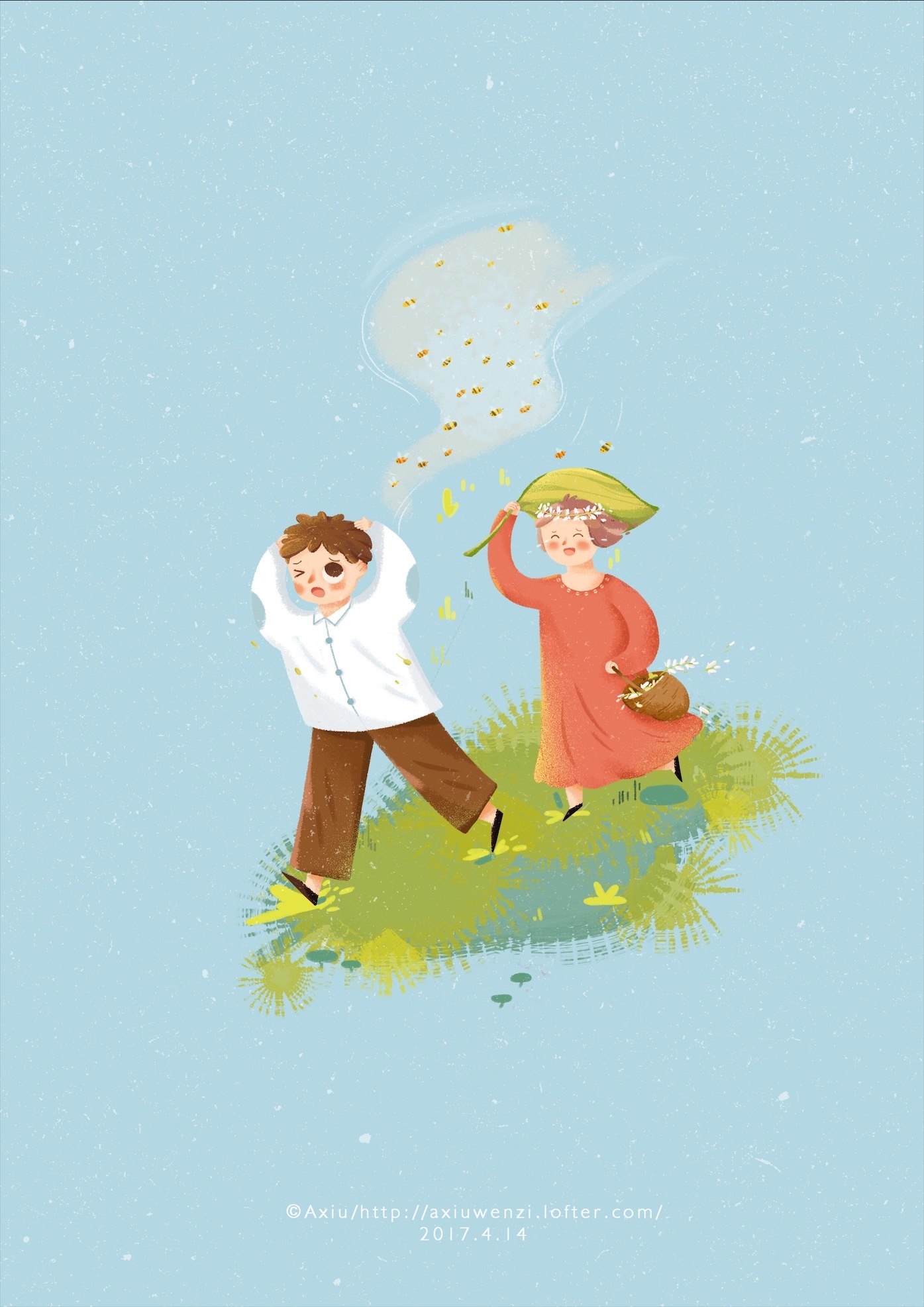 踏青|插画|儿童插画|阿修wenzi - 原创作品 - 站酷 (zcool)