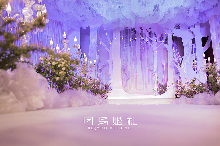 河马婚礼｜西式婚礼（紫色＋白色）（图ZMTM3ODUzODky） - 人文/纪实摄影 - 站酷设计师河马婚礼原创素材 - 站酷ZCOOL