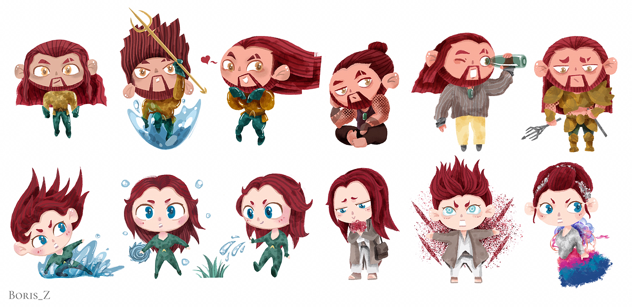 海王·头像一组（图ZMTM5MTI0NTY0） - 创作习作 - 站酷设计师风开的岁月无痕原创素材 - 站酷ZCOOL