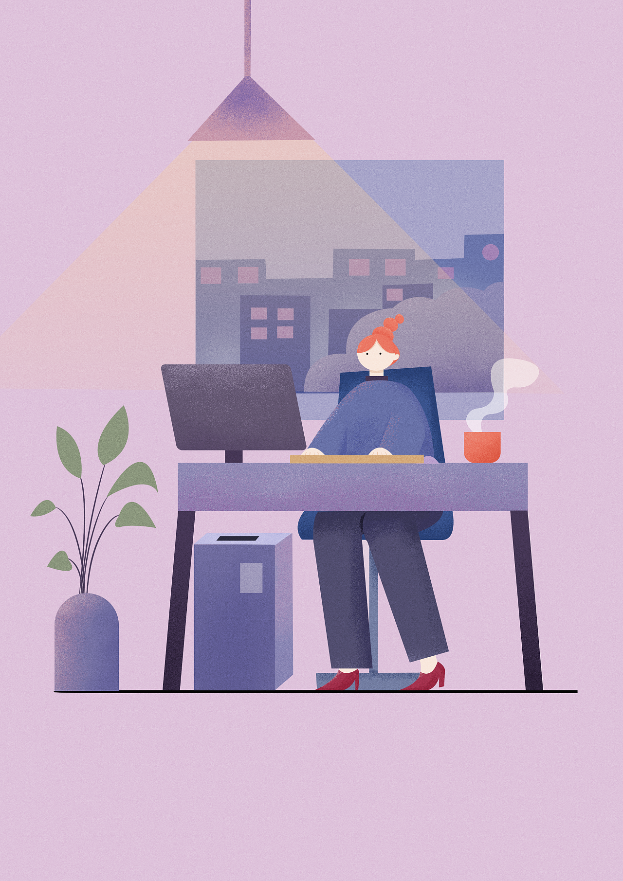 办公室小日常|插画|商业插画|z21228019 - 原创作品 - 站酷 (zcool)