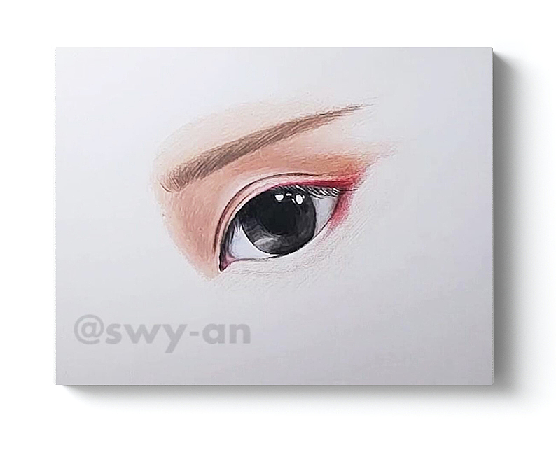 原创-古风彩铅写实眼睛 【带视频】（图ZMTA1NTcyODA0） - 绘画 - 站酷设计师倩倩swyan原创素材 - 站酷ZCOOL