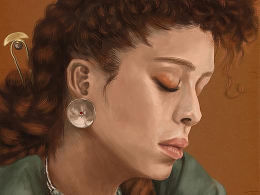 【临摹】卷发女孩（个人主页-ZMjgxNTMzODg=） - 创作习作 - 站酷设计师万万ovO原创素材 - 站酷ZCOOL