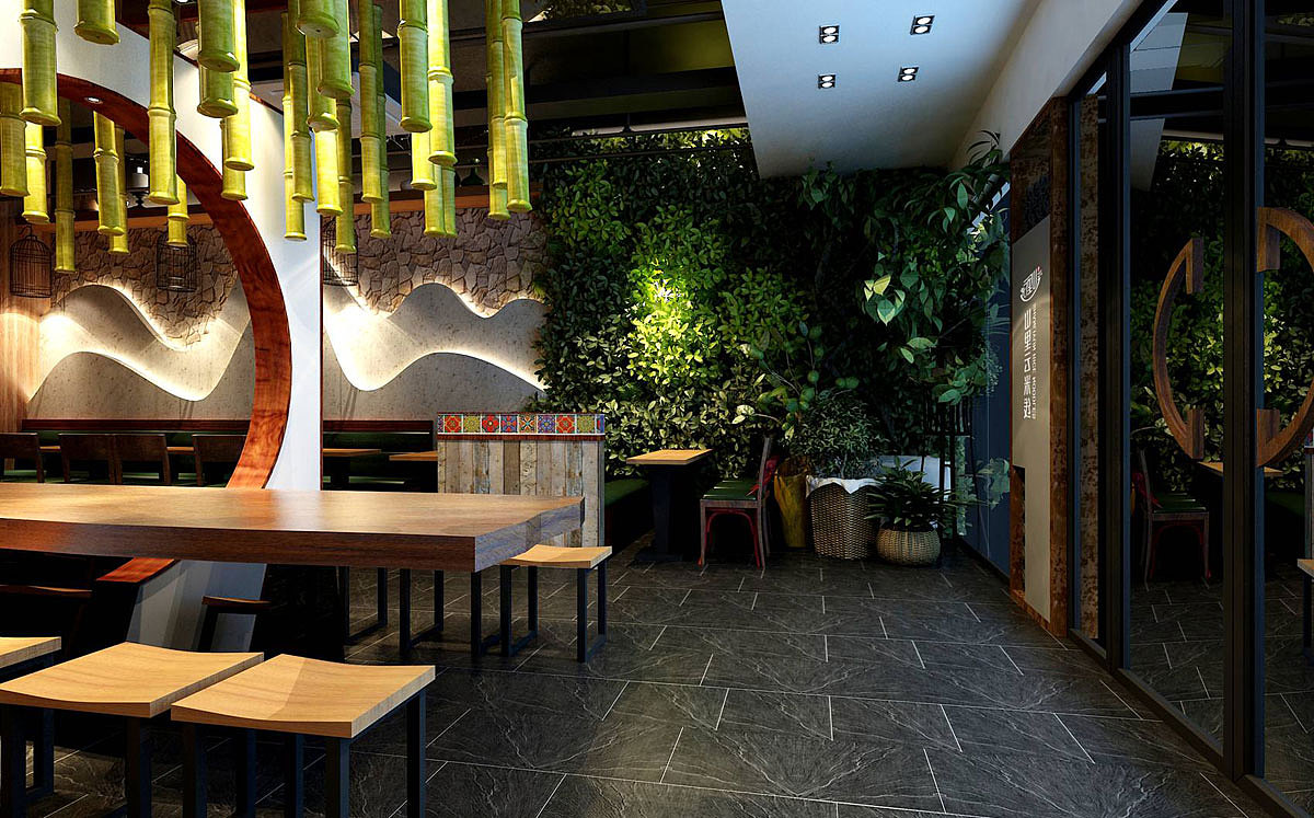 餐饮品牌形象设计 过桥米线连锁店LOGO、VI设计 过桥米线形象店面空间设计（图ZMzcwNTg2NDg=） - 品牌 - 站酷设计师HIBONA海右博纳原创素材 - 站酷ZCOOL