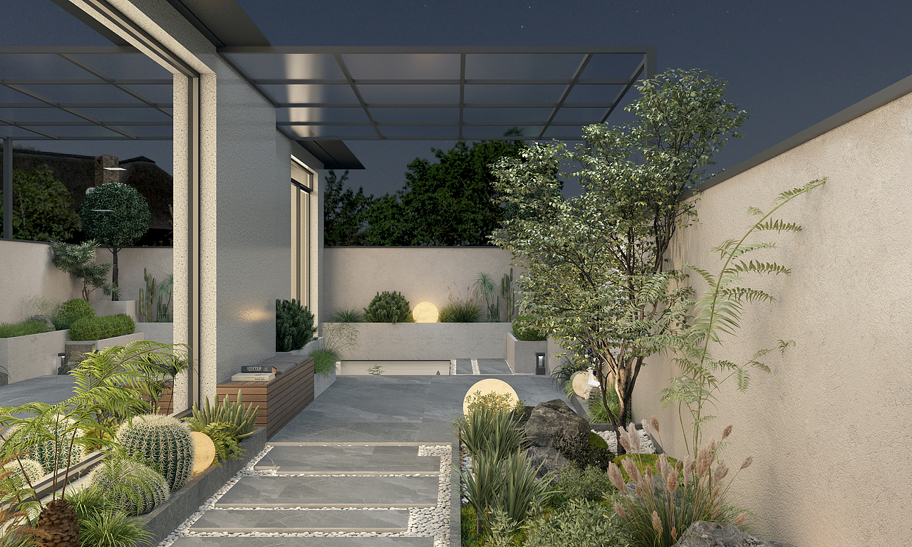 庭院设计（图ZMzUzMTc3NDQw） - 景观设计 - 站酷设计师999酒原创素材 - 站酷ZCOOL