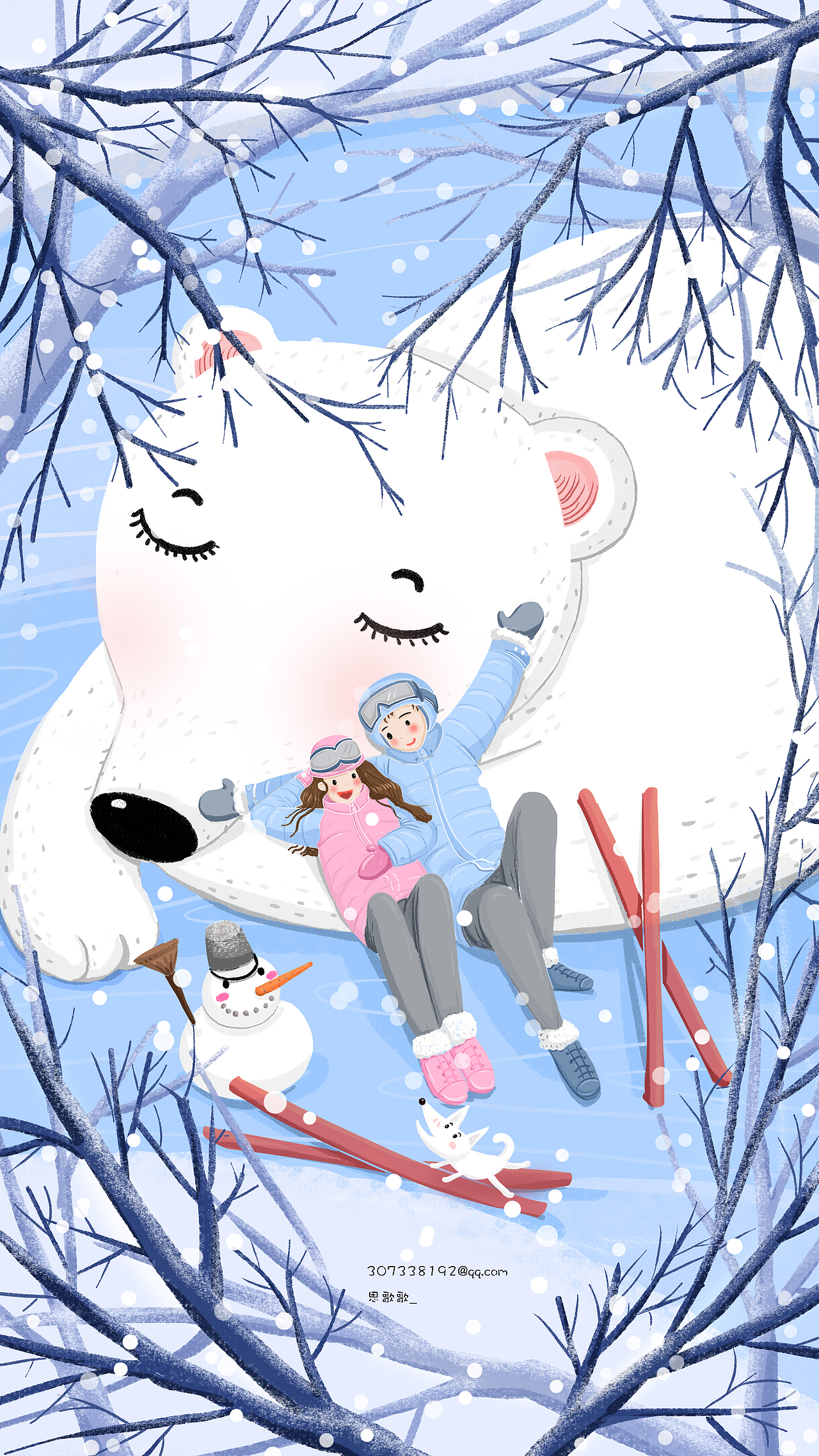 四季插图-春夏秋冬（图ZMTMwODc0MjI4） - 商业插画 - 站酷设计师思歌歌_原创素材 - 站酷ZCOOL