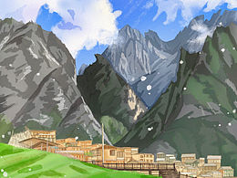 板绘 原创插画/上帝的伊甸园