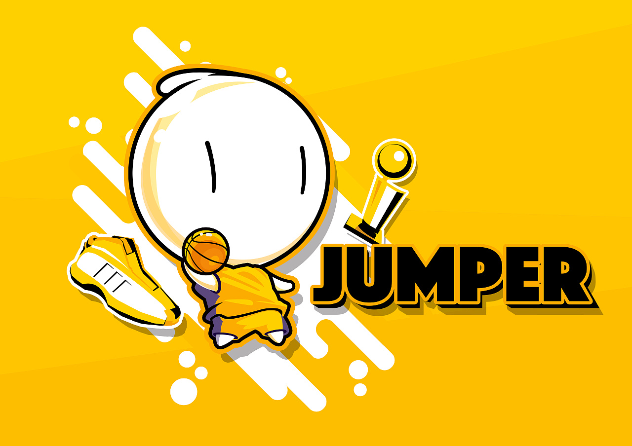 跃动客体育卡通形象设计