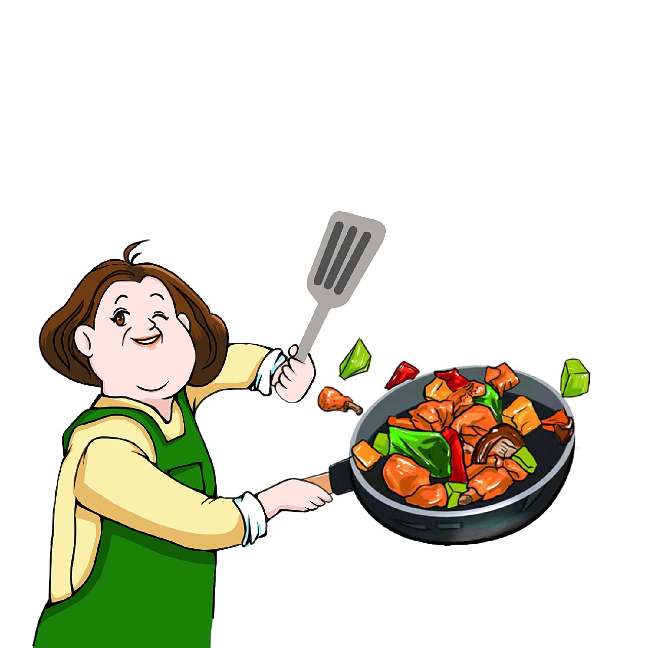 【绘画厨房】用手绘烹饪美食|插画|插画习作|王艾居 - 原创作品 - 站酷 (ZCOOL)
