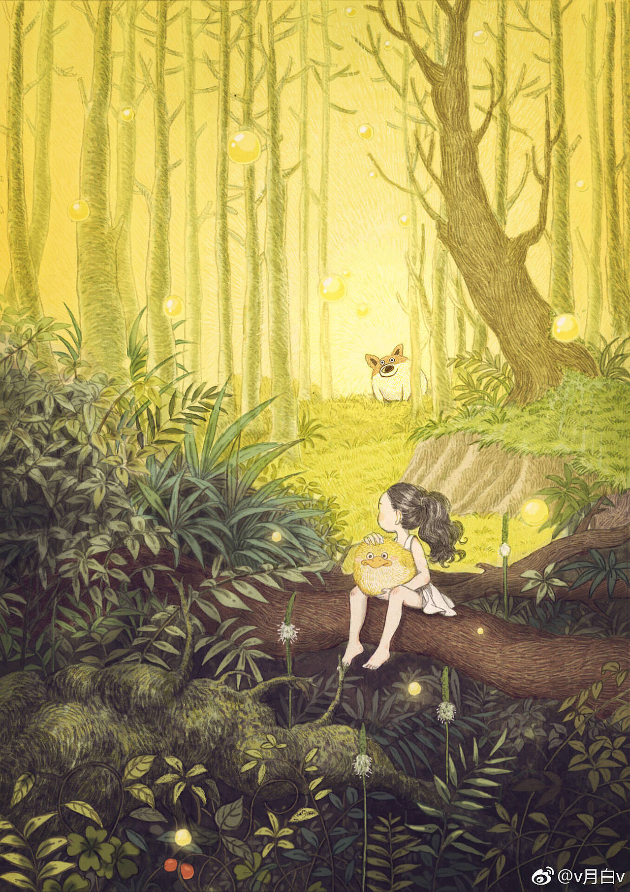 初夏（图ZMTEzOTE3OTcy） - 艺术插画 - 站酷设计师v月白v原创素材 - 站酷ZCOOL