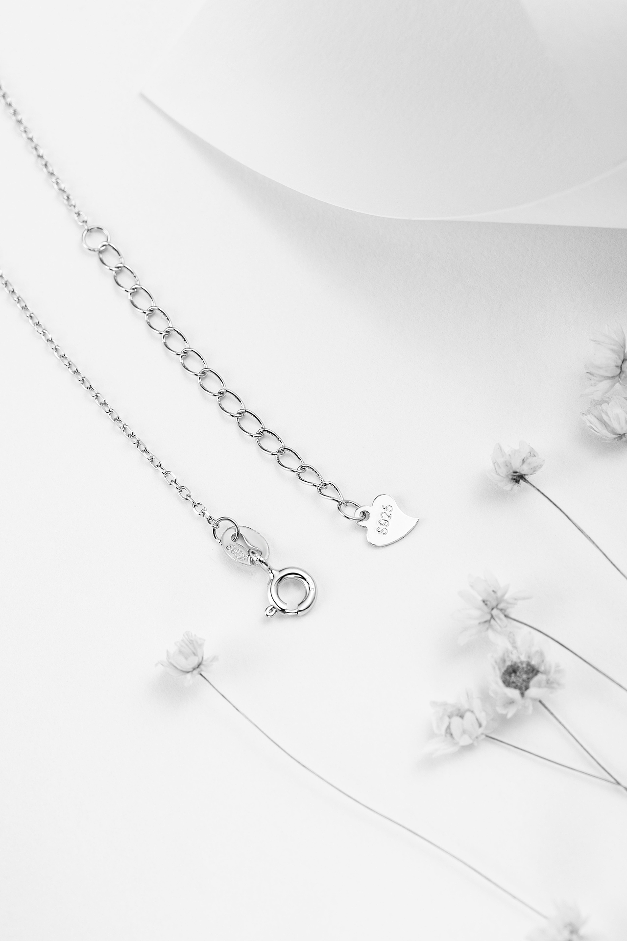 首饰银饰品项链拍摄