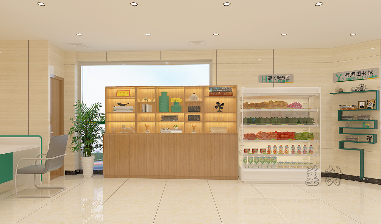 邮政银行效果图作品赏析