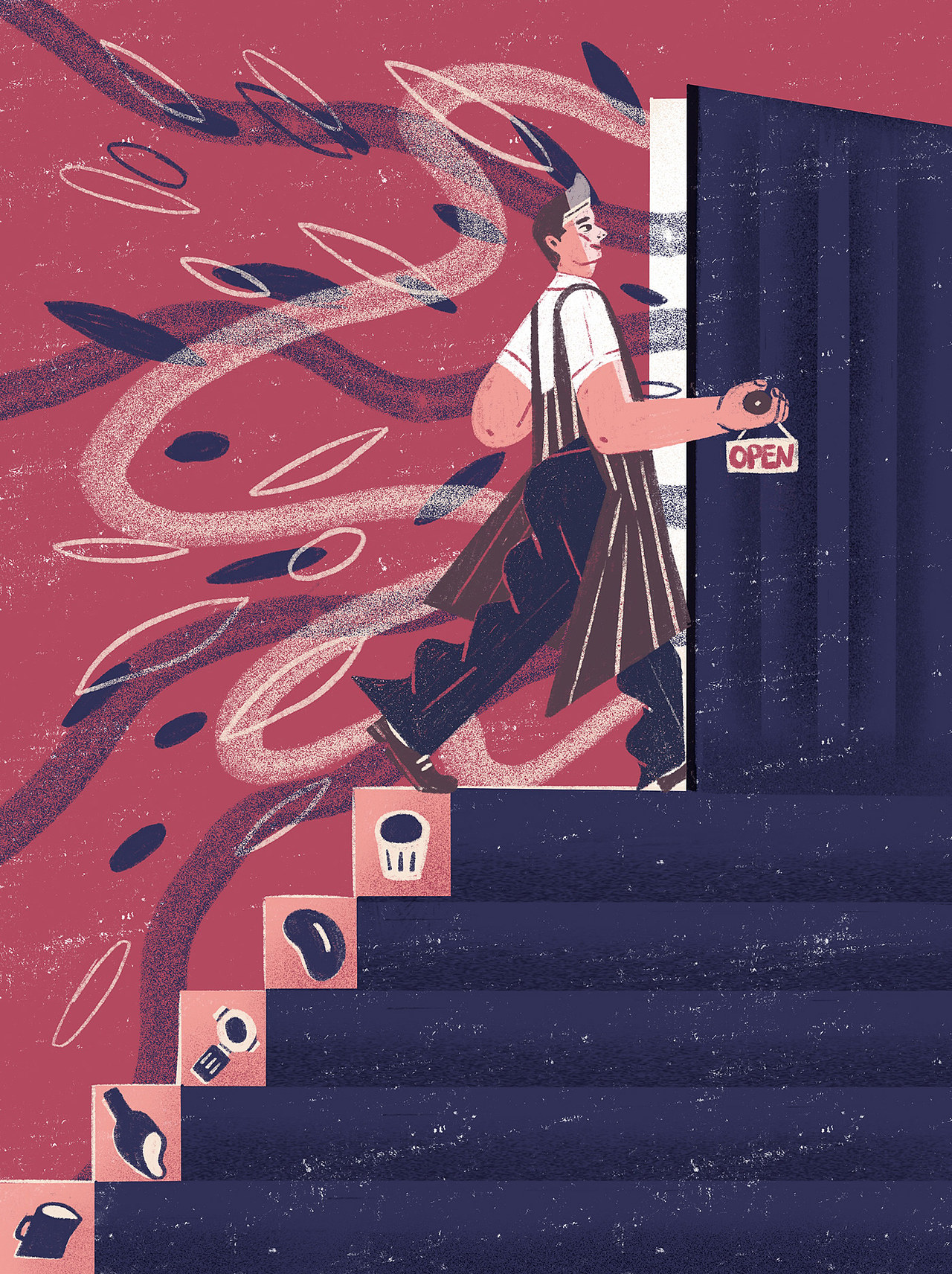 咖啡杂志配图（图ZMjQyMjMzMTg4） - 商业插画 - 站酷设计师是画画的圈圈原创素材 - 站酷ZCOOL