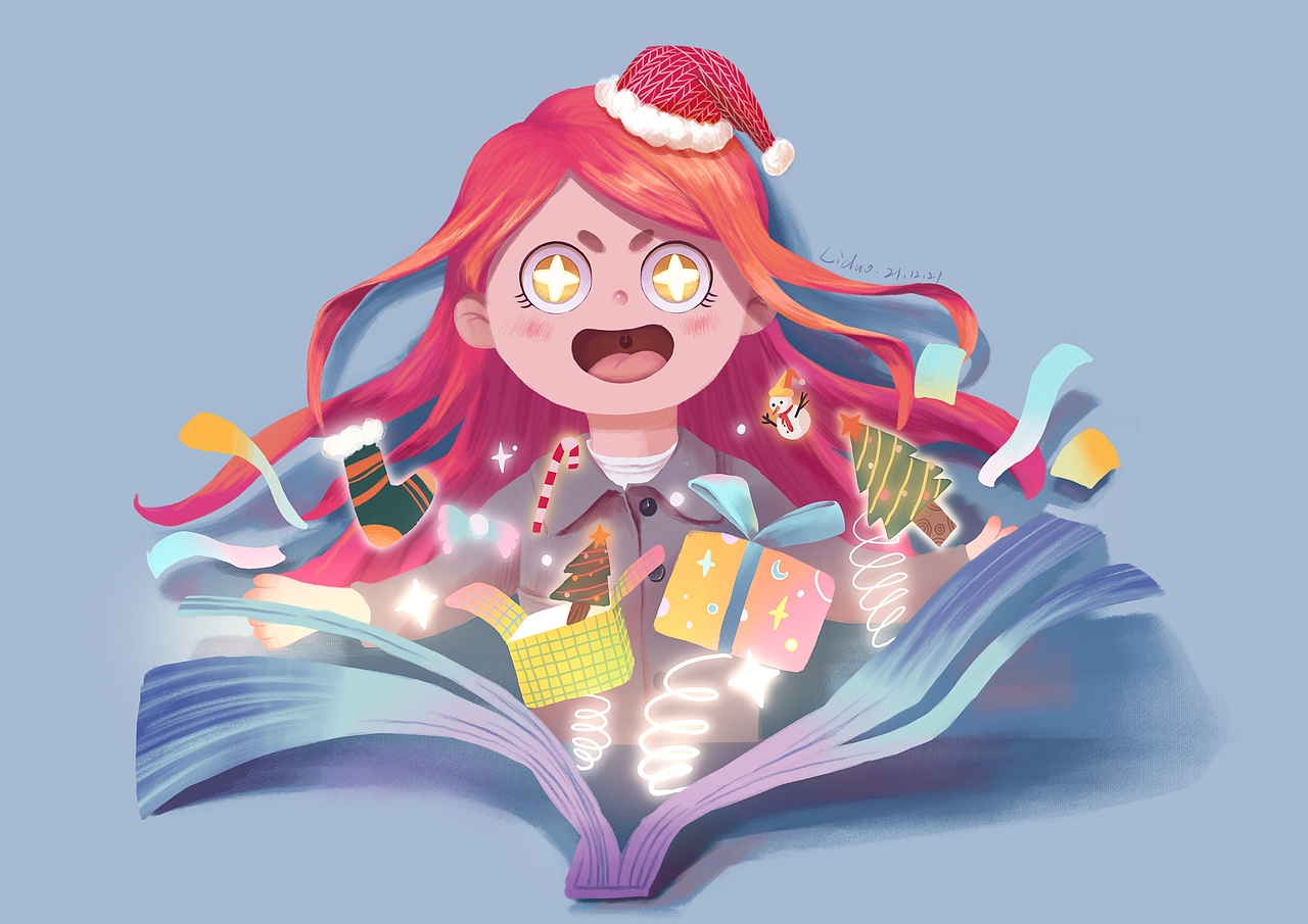 圣诞魔法书（图ZMjgyNzA3ODQw） - 商业插画 - 站酷设计师水漫歌原创素材 - 站酷ZCOOL
