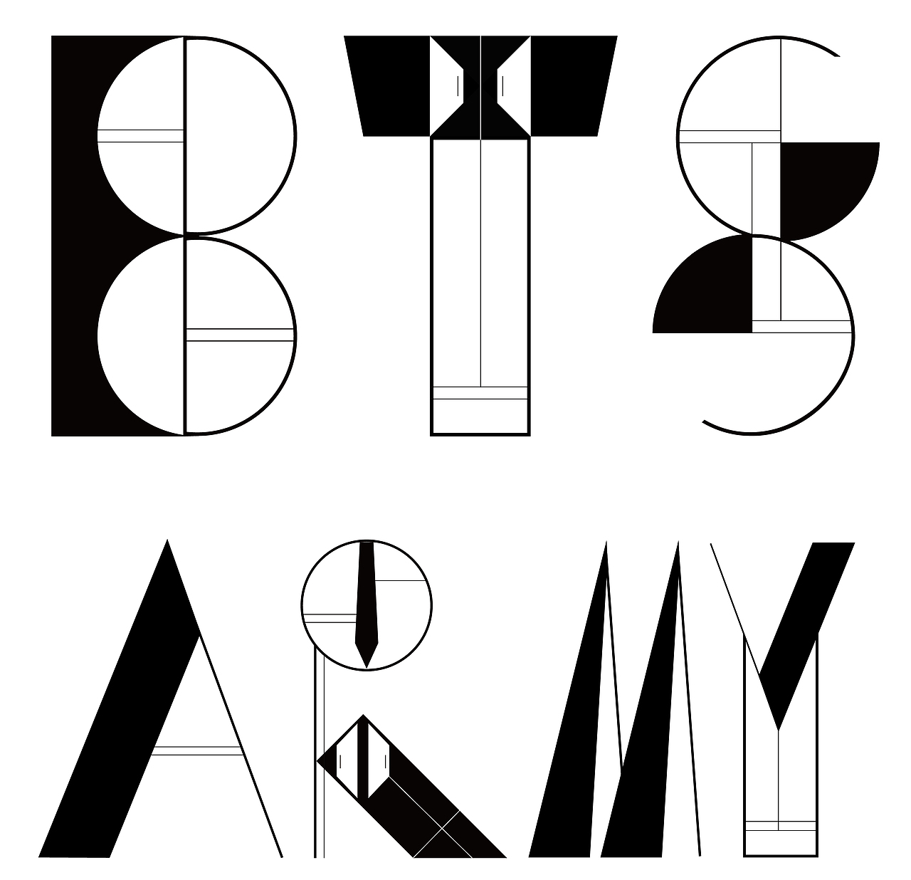 BTS&ARMY（图ZMTMxMjIwMDg0） - Logo - 站酷设计师不言亦无言原创素材 - 站酷ZCOOL