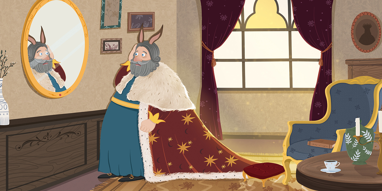 【绘本】驴耳朵的国王|插画|绘本|是鱼丸啦 - 原创作品 - 站酷 (zcool