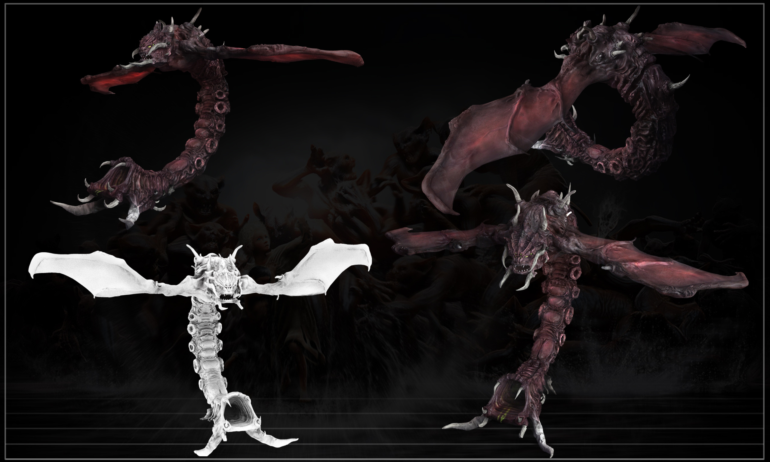 飞龙maya模型作品星际争霸2周边