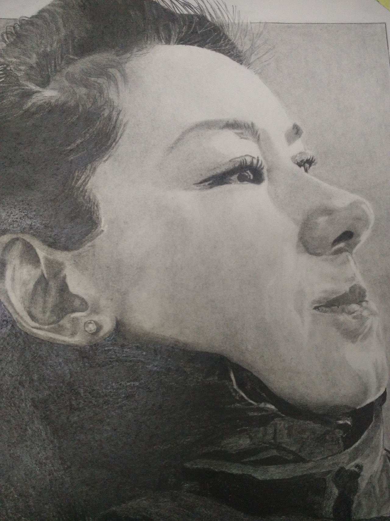 第一次铅笔人物素描